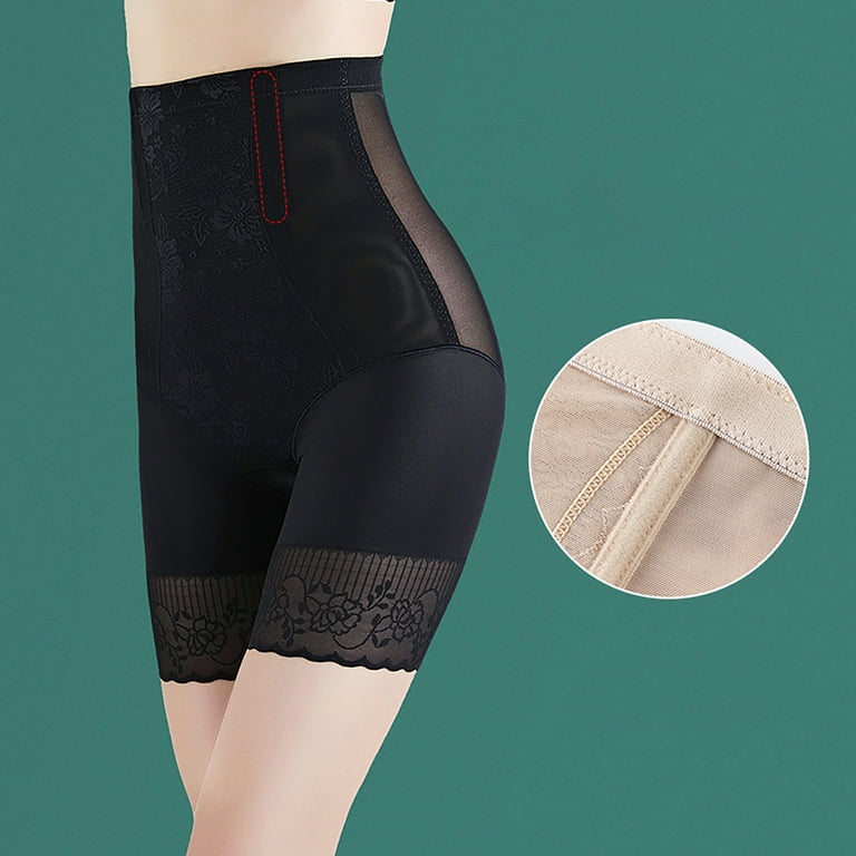 OVBMPZD Women's High Waist Butt Lifting Buttock Pants Slim-Fit Body Shaping  Pants Shapewear Bottoms Black L