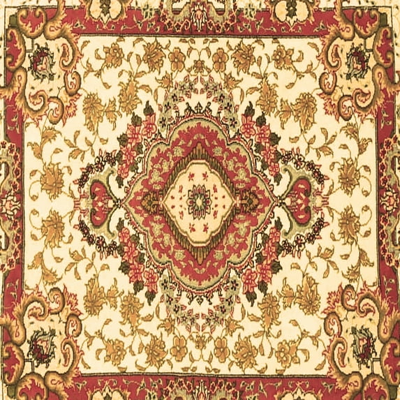 Ahgly Company Indoor Square Persian Brown Traditional Area Rugs, 3' Square