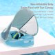 thumbnail image 2 of Anillo de natación Mambobaby Flotador de natación para bebé no inflable Flotador de natación para bebé suave e impermeable Entrenador de natación agradable para la piel con flotador de cola + toldo so Mambobaby Anillo de natación, 2 of 7