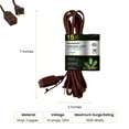 thumbnail image 3 of GoGreen Power 16/2 15' Household Extension Cord, Brown, 24815, 3 of 6