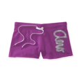 thumbnail image 1 of Aeropostale Womens Sequined Casual Mini Shorts, Púrpura, XS Aeropostale Mini, 1 of 2