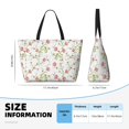 thumbnail image 4 of Daiia Roses Flowers Beach Travel Bag - Water-Resistant Beach Bag, Lightweight Tote with 7 Pockets for Women and Men - Gym,Pool,Camping,Reusable Grocery Bag, 4 of 7