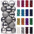 thumbnail image 1 of LINLIN Christmas Baubles, 24 Pieces 8cm Christmas Ball Ornaments Shatterproof Christmas Decorations Tree Balls for Xmas Christmas Tree, 1 of 8