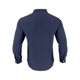 thumbnail image 4 of Blusa y camisa de manga larga con cuello alto para hombre, camisa transpirable con bolsillo y estampado a rayas de cuello alto de moda, de poliéster., 4 of 5
