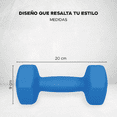 thumbnail image 3 of Set de 2 Mancuernas X-Rush Hexagonales 12 lb (24 lb) con Recubrimiento de Neopreno Azules, 3 of 7