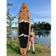 thumbnail image 3 of Slifeshop Stand Up Paddle Board Wood Snow Mountain 11’ Wide Long Paddle Board Lake Ocean ISUP SUP Inflatable, 3 of 5