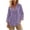 Purple(Womens Tops), variant on GUACER Womens Long Sleeve Shirts Cotton Linen V-Neck Button Down Tunic Tops with Pocket Casual Loose Blouses