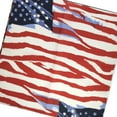 thumbnail image 4 of grinderPUNCH Adult Cotton Paisley Print BANDANA  Unisex Head Wrap Scarf Wristband 22” - Arctic USA Flag, 4 of 5