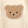 thumbnail image 3 of Cute Baby Onesies, White Newborn Long Sleeve Baby Bodysuit, 3 of 6