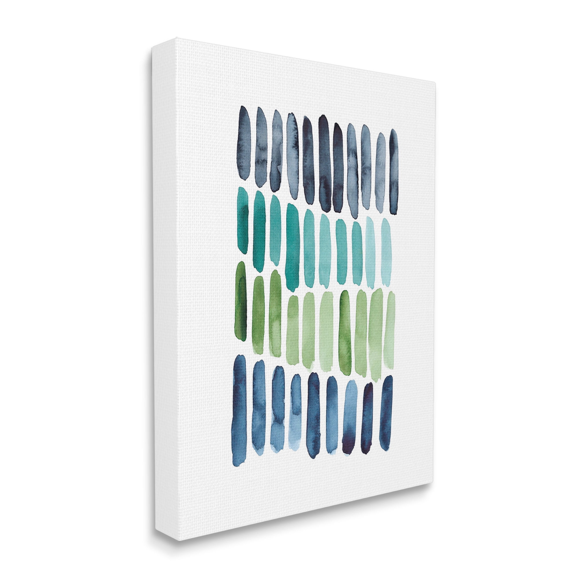 Stupell Industries Nautical Minimalist Shapes Abstract Painting Gallery Wrapped Canvas Art Print Wall Art, 16 x 20