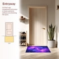 thumbnail image 3 of ODIKA 3'x5' Machine Washable Non-Slip Area Rug, Playful Interstellar Whirl Design High Traffic Rug, Purple, 31906, 3 of 5