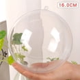 thumbnail image 3 of Bolas huecas de plástico transparente rellenables para hacer tú mismo, adornos colgantes para árbol de Navidad, regalos para fiestas en el hogar, caja de decoración, 3 of 5