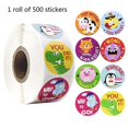 thumbnail image 1 of 500pcs/roll Reward Stickers Cute Animal Student Motivation Encouragement Sticker-KEEW, 1 of 4