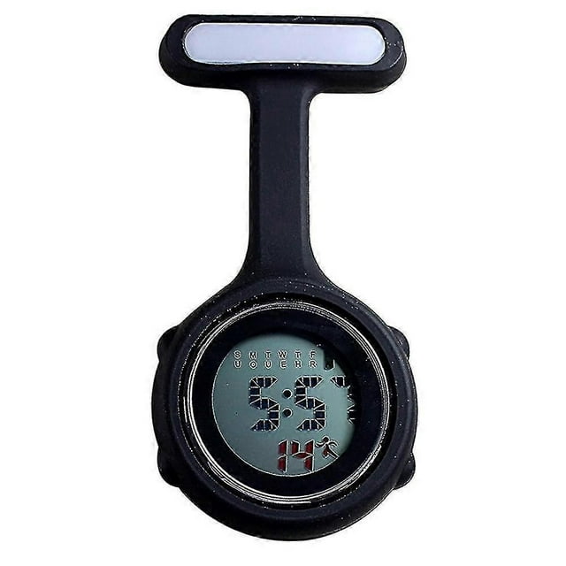 Multifunctional Electronic Nurse Watch Silicone Nurse Watch Luminous Alarm Chronograph Watch Digital Chest Watch
