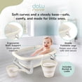 thumbnail image 4 of Dolu Nuve 3-Piece Foldable Baby Bath Set, Infant Tub with Bucket and Rinse Cup, Beige, 4 of 5
