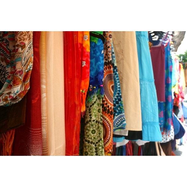 Street Vendor Street Cloth Vendor Fabric Colorful20 Inch By 30 Inch