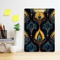 thumbnail image 2 of FORMRS Acrylic Clipboard with Low Profile Clip Standard A4 Letter Size, 12.5" x 9", Navy Blue Art Pattern, 2 of 8