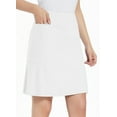 thumbnail image 4 of BALEAF Women's Knee Lengh Skorts Skirts Casual Athletic Long Golf Skorts Sports with Pockets White S, 4 of 7