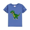 thumbnail image 2 of BJUTIR Summer Toddler Boys Girls Tops Shirt Cartoon Dinosaurs Ptrints Shirt Mothers Day Gift Trendy Kid Shirt Kid T Shirt Youth Shirt Top, 2 of 3