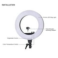 thumbnail image 2 of Costway 18'' LED SMD Ring Light 5500K Dimmable Flash Video Light w Plastic Color Filter, 2 of 7