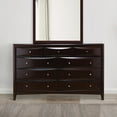 thumbnail image 6 of Benzara BM69432 9 Drawer Wooden Dresser, Cappuccino Brown, 6 of 6