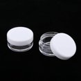 thumbnail image 2 of 50pcs Empty Round Makeup Jar Pot Travel art container storage Cream Powder Cosmetic Container Case White, 2 of 8