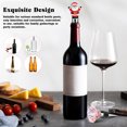 thumbnail image 2 of Juego de 4 tapones navideños para botellas de vino, reutilizables y perfectos para decorar., 2 of 5