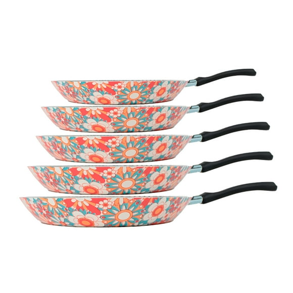 Juego 5 Sartenes Italianos Diamond Daisy 18/20/24/26/30 Cm Color Mix Vencort
