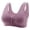 Purple, variant on skpabo Women's Corset Bra Plus Size Bra Sexy Front Buckle Middle-Aged And Elderly Underwear Soft Cotton Large Size Without Steel Ring Tank Top Bra Printed Underwear Size