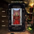 thumbnail image 2 of Cartas de tarot con guía y bolsa de transporte de lino, 78 cartas de tarot clásicas originales, juego de adivinación con significados para principiantes y expertos, 2 of 6