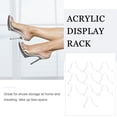 thumbnail image 2 of MasteelfCA 10pcs Shoes Display Rack Sandals Showing Stand Shoes Storage Rack (Transparent), 2 of 8