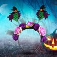 thumbnail image 4 of Diadema Bruja Hugtrwg para Cosplay Flores Versátil Halloween y Niñas, 4 of 9