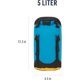 thumbnail image 5 of eVac Compression Dry Bag, Waterproof Compression Sack, 20 Liter, Turkish Tile Blue, 5 of 5