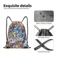 thumbnail image 4 of Pofeuu Pokemon Sac à Cordon 210D Résistant à l'Eau Design Pliable Compact Essentiels de Voyage Gym Yoga Léger Sac à Main-Petit, 4 of 6