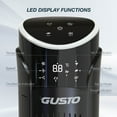 thumbnail image 4 of Gusto 33" Bladeless Tower Fan, 3-Speed Electric Fan with LED Display and WiFi Function, Black, 4 of 10