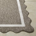 thumbnail image 2 of Hauteloom Varro Living Room, Bedroom Patio Outdoor Area Rug - Traditional - Dark Brown, Cream - 7'10" x 10', 2 of 6
