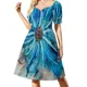 thumbnail image 4 of Vestido de manga corta Tigres vs Dragones Ropa de mujer Vestidos de mujer Vestidos de fiesta de verano para mujer, 4 of 8