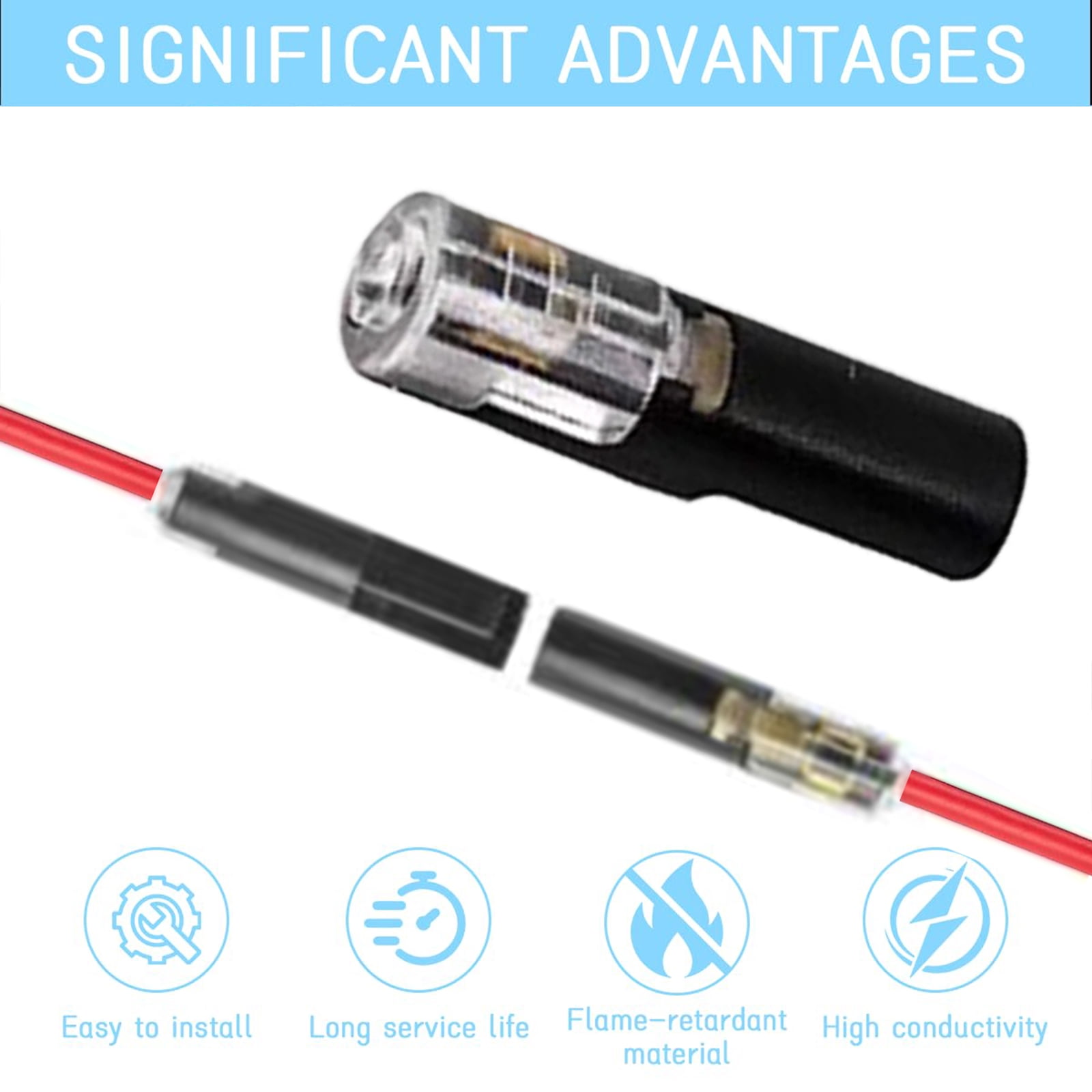 No-Stripping, No-Soldering -Wire Plug Quick Connector