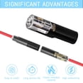 thumbnail image 5 of Low Voltage Wire Connector, Electrical Plug, 2 Wire Connector, Battery Quick Disconnect, Automotive Electrical Connectors, Push in Wiring Terminal, Black insulating Cover, 0.3 in, 5 of 6