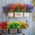 thumbnail image 4 of Cateissary 6 uds de decoración elegante de plástico para el hogar con plantas artificiales realistas-regalo para los amantes de las plantas Decoración púrpura, 4 of 6