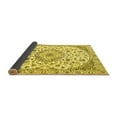 thumbnail image 2 of Ahgly Company Indoor Square Medallion Yellow Traditional Area Rugs, 7' Square, 2 of 4