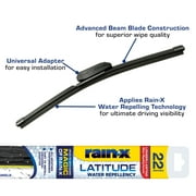 Rain-X Latitude Water Repellency 22" 2-in-1 Windshield Wiper Blade