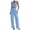 Sky Blue, variant on Women's Elegant Solid Color Casual Suit Vest and Trousers Set