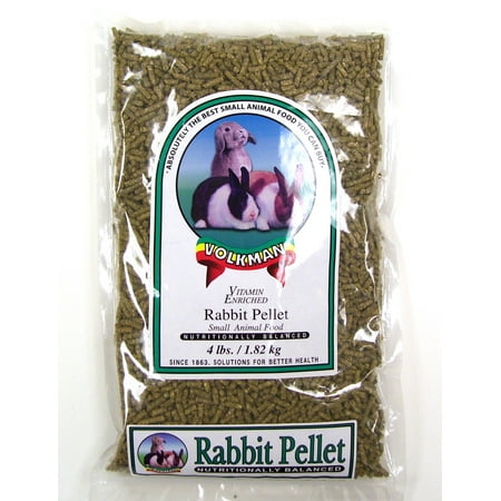 Volkman Seed Small Animal Rabbit Pellets Gourmet Healthy Formulated Food 4 (Best Rabbit Pellets Brand)