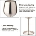 thumbnail image 4 of Toystoory Copa de vino de acero inoxidable, copa de cóctel de una sola capa, herramienta de cocina, copas de doméstico para accesorios de Luz de lijado, 4 of 6