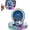 Silvery, variant on Electric Magnetic Wireless Charging Car Phone Mount with RGB Ambient Light, Auto-Clamping Vacuum Suction Phone Holder, 360° Rotation Stable Dashboard Mount for All Cars