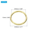 thumbnail image 2 of Uxcell 18mm Open Jump Rings, 50Pcs Solid Copper Round Ring Charm Loops Connectors, Copper, 2 of 5