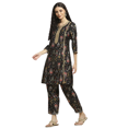thumbnail image 1 of Biba Rangriti Indian Ethnic Kurta Set (20870), Black, Size 42, 1 of 5