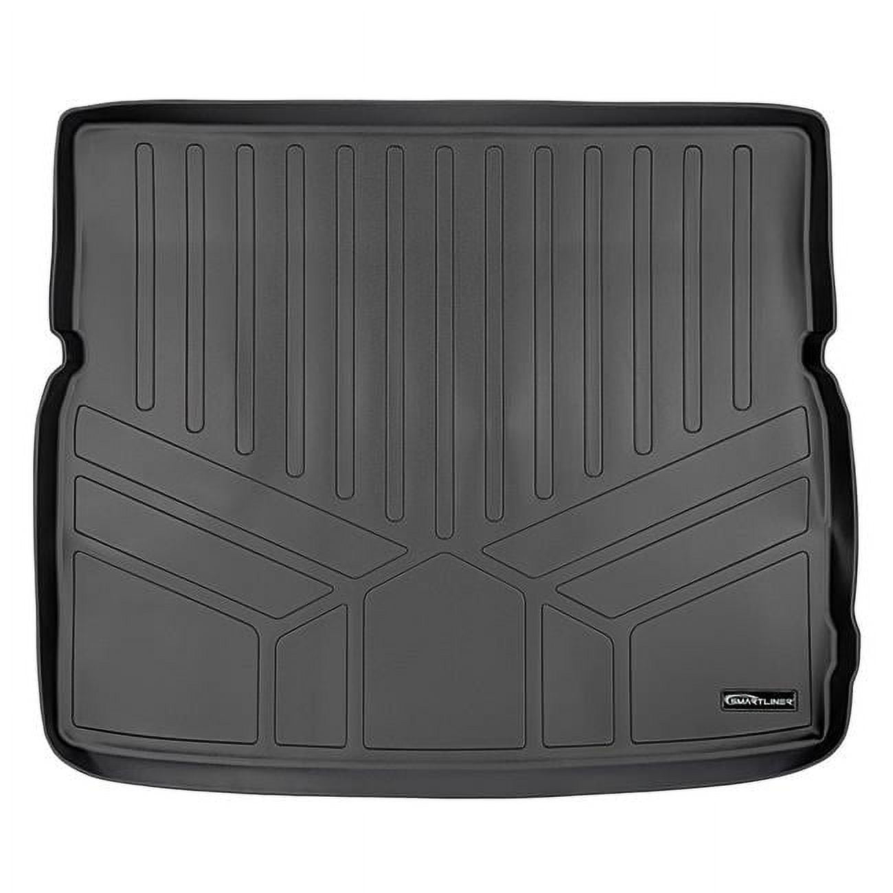 SMARTLINER Custom Fit Cargo Liner For Subaru Ascent (2019-2023) - All Weather Trunk Mat, Black, Fits With Subwoofer