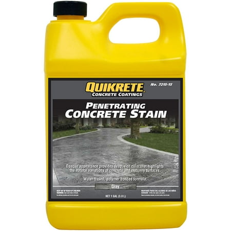 Slate Concrete Stain - Quikrete Penetrating Concrete Stain Gray gal